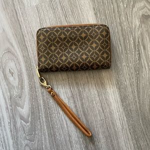 Fossil Pebble leather wallet wristlet
